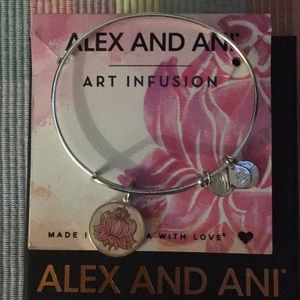 Alex and ani lotus silver